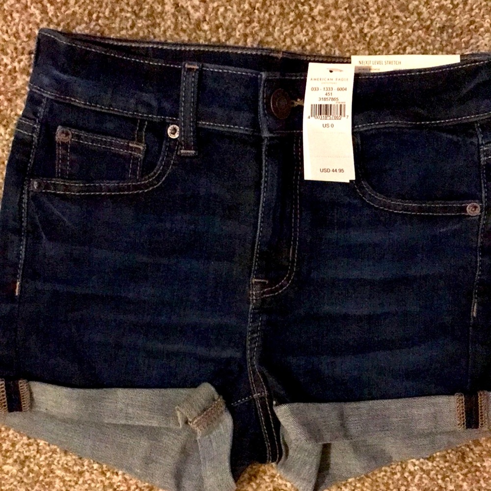 Five Pocket Blue Jean Shortie - Size 0.